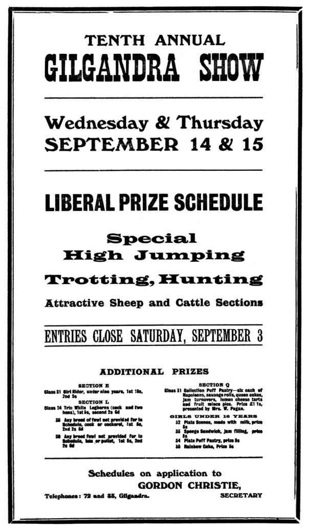 1921 Advertisement
